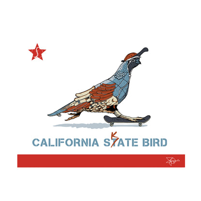 California Skate Bird - 3/4 Length Shirt