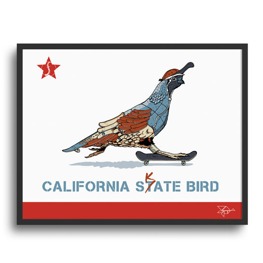 California Skate Bird - Fine Art Print
