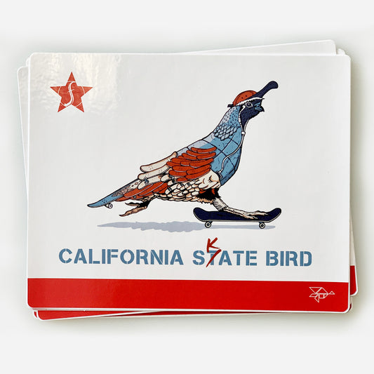 California Skate Bird - Sticker